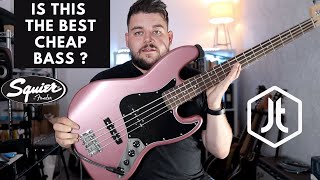 The best cheap bass guitar!  The Squier Affinity Jazz Bass