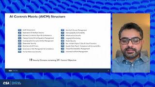 AI Security & CSA's AI Controls Matrix (AICM) | Cloud Trust Summit 2025