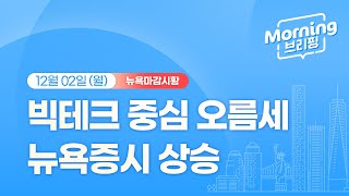 [모닝브리핑] 뉴욕 마감 시황을 핵심만 쏙쏙 뽑아 전해드립니다 (2024년 12월 02일)