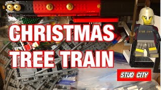 SETTING UP THE LEGO TRAIN FOR THE CHRISTMAS TREE