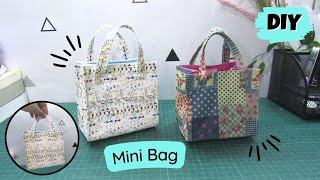 DIY Mini Pouch Bag | Cosmetic Pouch Tutorial | Cara Membuat Tas Make Up