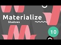 Materialize Tutorial #10 - Depth & Shadows
