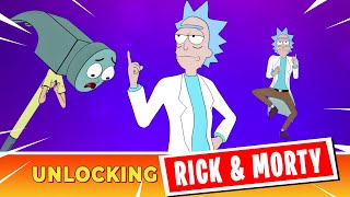 UNLOCKING All regular RICK & MORTY Items in Season 7 (The Rick Dance, Hammer Morty, Rick's UFO,...)