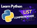 Python list comprehension + dictionary comprehension with examples | Python tutorial 2021 #1