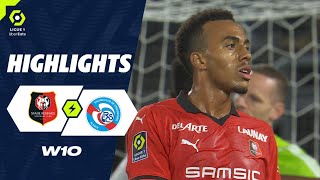 STADE RENNAIS FC - RC STRASBOURG ALSACE (1 - 1) - Highlights - (SRFC - RCSA) / 2023-2024