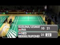 qr md s.kusuma i.lesmana vs k.ridder n.ruponen 2015 swedish masters