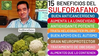 15 beneficios del❤️SULFORAFANO❤️🥦🥦 ANTICANCERÍGENO💪ANTIOXIDANTE👌 LONGEVIDAD💪CEREBRO💻OBESIDAD😮CORAZÓN