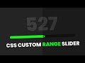 CSS Custom Range Slider 2 | Html CSS and Javascript