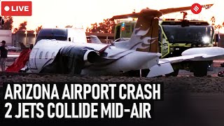 Arizona Plane Crash LIVE: Two Jets Collide at Airport  1 Dead, 4 Injured in Shocking Mid-Air Tragedy