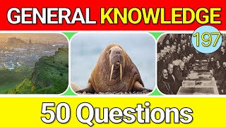 Educational General Knowledge Quiz Trivia 197📚💡| Can You Answer All 50 Questions Correctly? 2024