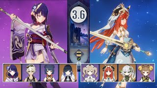 【Ver3.6 新螺旋】無凸雷電ナショナル \u0026 無凸ニィロウ開花 ボイスロイド実況  星4武器のみ 螺旋12層 無課金 【原神】