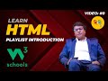 Video 0: Course Introduction | w3schools.com | HTML Tutorial - 0 to Hero | Programming with Rakesh