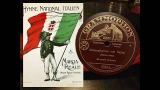 Nationalhymne von Italien ( Marcia reale ) Grammophon Harmonie Orchester  2312A Italy Anthem