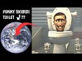 😱 Three heads skibidi toilet 🚽 in earth and Google maps locations of world largest 🌎#maps #googleart