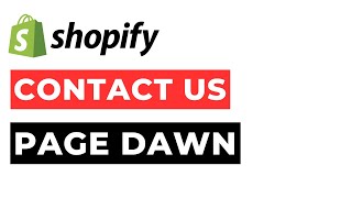 Contact Us Page Shopify Dawn