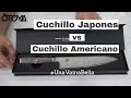 Comparacion entre cuchillo de chef Japones y cuchillo de chef Americano o Europeo - byOtoya