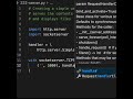 Creating a simple web server using the standard library. There is 