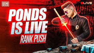 RANK PUSH😎BGMI LIVE💥#pondsyt #pondslive  #msob #madan #bgmi #bgmilive #pubg #pcgaming #rp