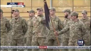 18.04.16 Боевики «Азова» вышли на улицы Киева в форме НАТО.