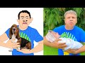 Nastya found a baby doll pretends to be a parent funny drawing meme | like nastya