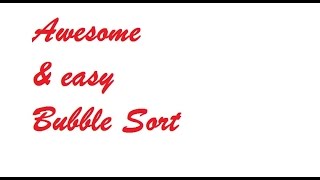 Bubble sort in 5 min Simple java programing