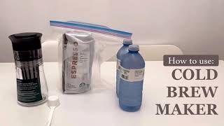 스타벅스 콜드브루 집에서 만들기! || How to use cold brew maker