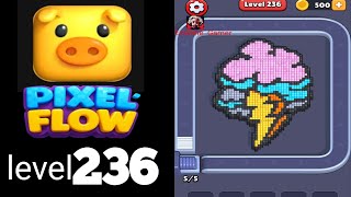 Pixel Flow level 236 very hard Walkthrough Solution