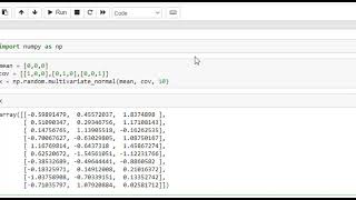 Sampling from a Multivariate Normal Distribution | Python | Numpy