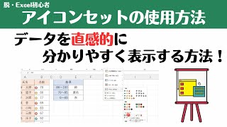 【Excel講座】アイコンセットの使用方法・条件付き書式設定_応用