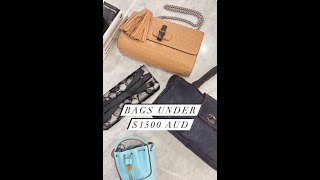 Bags Under $1.5k! | Live Sale with Jess 28/10/24 | The Purse Affair