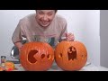 Pumpkin Carving Challenge! Couple vs Couple - Merrell Twins