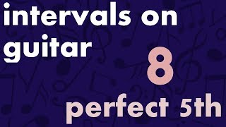 Train Your Ear - Intervals on Guitar (8/15) - Perfect Fifth