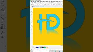 Letter H D Logo Design ideas in Coreldraw
