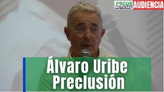 En vivo. Audiencia Preclusión Álvaro Uribe, Interviene representante de Víctimas. #focusnoticias