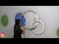 اجمل وابسط خلفية 3d بالخطوات _how to painting 3d mural