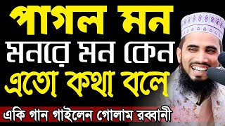 পাগল মন মনরে মন কেন এতো কথা বলে একি গান গাইলেন গোলাম রব্বানী Golam Rabbani Bangla Waz 2020