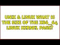 Unix & Linux: What is the size of the x86_64 linux kernel page?