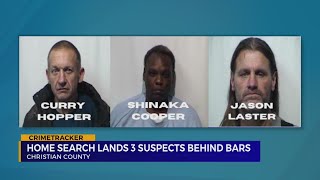Home visit leads to three arrests in Christian County
