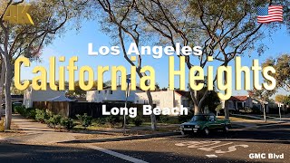 [4K] Los Angeles 🇺🇸, California Heights Long Beach California  USA in Nov 2022 - Drive