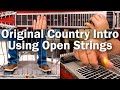 Original Country Intro Using Open Strings | Pedal Steel Guitar Lesson