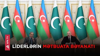 Azərbaycan və Pakistan liderləri mətbuata bəyanatlarla çıxış ediblər – APA TV