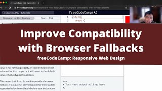 Improve Compatibility with Browser Fallbacks (Basic CSS) freeCodeCamp tutorial