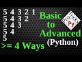 Python Pattern Program - Print Numbers in Triangle Shape | Number Pattern | Python Number Pattern 10