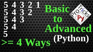 Python Pattern Program - Print Numbers in Triangle Shape | Number Pattern | Python Number Pattern 10