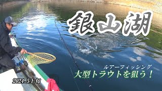 雪解け残る銀山湖で大型トラウトを狙う【銀山平釣行vol.27】