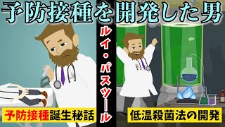 【実話】予防接種を開発した男。近代細菌学の開祖と呼ばれた医学会の偉人「ルイ・パスツール」。【アニメ】