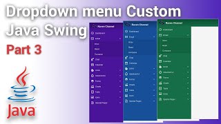 How to Create Dropdown Menu Desktop App using Java Swing | Part #3