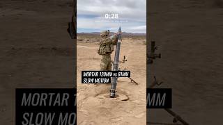 120mm Mortar vs 81mm Mortar | Slow-Motion Comparison