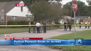 Police chase ends with arrest in Suffolk