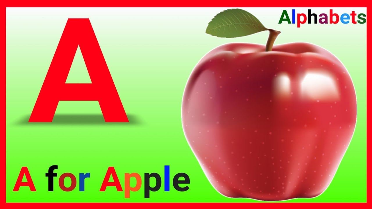 A For Apple B For Ball,alphabet,abcd,ABCD,ABC Alphabet,HimdiAlphabet,ए ...